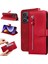 Xiaomi Için Redmi Note 12 Turbo/poco F5 5g Buzağı Doku Telefon Kılıfı Stand Fermuarı Cep Cüzdan Kapak-Kırmızı (Yurt Dışından) 1