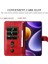 Xiaomi Için Redmi Note 12 Turbo/poco F5 5g Buzağı Doku Telefon Kılıfı Stand Fermuarı Cep Cüzdan Kapak-Kırmızı (Yurt Dışından) 5