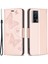 Xiaomi Poco F5 Pro 5g/redmi K60 Pro 5G/K60 5g Kelebek Baskılı Pu Deri Telefon Kılıfı Stand Kapağı El Strap-Rose Altın (Yurt Dışından) 1