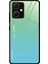 Xiaomi Redmi Için Note 12 5g (Hindistan) / Poco X5 5g Gradyan Renk Anti-Damla Telefon Kasası Temperlenmiş Cam Sert Pc Yumuşak Tpu Çizilmeye Dirençli Arka Kapak-Cyan / Mavi (Yurt Dışından) 1