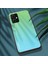 Xiaomi Redmi Için Note 12 5g (Hindistan) / Poco X5 5g Gradyan Renk Anti-Damla Telefon Kasası Temperlenmiş Cam Sert Pc Yumuşak Tpu Çizilmeye Dirençli Arka Kapak-Cyan / Mavi (Yurt Dışından) 5