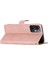 Xiaomi Için Redmi Note 12 4g Şok Geçirmez Deri Cüzdan Kapağı Baskılı Çizgiler Çılgın At Doku Telefon Stand Kılıfı Strap-Rose Gold (Yurt Dışından) 5