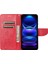 Xiaomi Redmi Için Note 12 5g (Global)/(Hindistan)/(Çin)/poco X5 5g Telefon Kılıfı Çiçek Kelebek Baskılı Deri Cüzdan Kapak Kırmızısı (Yurt Dışından) 2