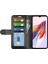 Xiaomi Redmi Için 12C 4g Anti-Fall Flip Telefon Kılıf Cüzdan Stand Çılgın At Doku Deri Koruyucu Kapak Black (Yurt Dışından) 2