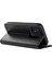 Xiaomi Redmi Için 12C 4g Anti-Fall Flip Telefon Kılıf Cüzdan Stand Çılgın At Doku Deri Koruyucu Kapak Black (Yurt Dışından) 4