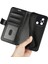 Xiaomi Redmi Için 12C 4g Anti-Fall Flip Telefon Kılıf Cüzdan Stand Çılgın At Doku Deri Koruyucu Kapak Black (Yurt Dışından) 5
