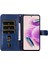 Xiaomi Için Redmi Note 12S 4g Buzağı Dokusu Telefon Kılıfı Stand Fermuarı Cep Cüzdanı Kapak Mavisi (Yurt Dışından) 2