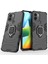 Xiaomi Için Redmi A1+ 4g/a2+ 4g/poco C50 4g Ring Tutucu Kickstand Telefon Kasası Zırh Şok Geçirmez Sert Pc Yumuşak Tpu Hibrid Koruyucu Kapak Black (Yurt Dışından) 5