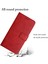 Xiaomi Için Redmi Note 12 4g Çizgi Baskı Pu Deri Deri Stand Kılıf Kırmızılı Cüzdan Telefon Kapağı (Yurt Dışından) 5