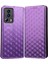 Xiaomi Civi 2 5g/12 Için Lite Ne 5g/13 Lite Baskılı Rhombus Desen Stand Cüzdan Tamamen Sarılmış Telefon Kılıfı Pu Deri Manyetik Otomatik Autsorbed Folio Flip Cover-Purple (Yurt Dışından) 1
