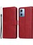 Xiaomi Redmi Için Not 12 5g (Global)/(Hindistan)/(Çin)/poco X5 5g Pu Deri Buzağı Doku Telefon Kapağı Folio Flip Cüzdan Stand Telefon Kılıfı Kayış-Red ile (Yurt Dışından) 1