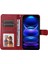Xiaomi Redmi Için Not 12 5g (Global)/(Hindistan)/(Çin)/poco X5 5g Pu Deri Buzağı Doku Telefon Kapağı Folio Flip Cüzdan Stand Telefon Kılıfı Kayış-Red ile (Yurt Dışından) 2