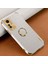 Xiaomi Redmi Için Note 12S 4g Timsah Doku Kickstand Telefon Kasası 6d Elektrok Burunlu Pu Deri+Tpu Kapak-Beyaz (Yurt Dışından) 5