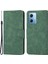 Xiaomi Redmi Için Note 12 5g (Global)/(Hindistan)/(Çin)/poco X5 5g Düz Renkli Deri Telefon Kasası Cüzdan Standı Anti-Damla Kapak Yeşili (Yurt Dışından) 1