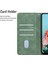 Xiaomi Redmi Için Note 12 5g (Global)/(Hindistan)/(Çin)/poco X5 5g Düz Renkli Deri Telefon Kasası Cüzdan Standı Anti-Damla Kapak Yeşili (Yurt Dışından) 5