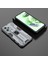 Xiaomi Redmi Için Anti-Fall Telefon Kapağı Note 12 5g (Hindistan)/poco X5 5g, Sert Pc Yumuşak Tpu Koruyucu Telefon Kasası Kickstand-Grey (Yurt Dışından) 5