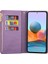 Xiaomi 13 Lite/civi 2 5g Fermuarlı Cüzdan Deri Telefon Kasası Standı Lazer Oyma Işıltılı Telefon Örtüsü Kayış-Mor ile (Yurt Dışından) 2