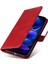 Xiaomi Redmi Için Not 12 5g (Global)/(Hindistan)/(Çin)/poco X5 5g Pu Deri Buzağı Doku Telefon Kapağı Folio Flip Cüzdan Stand Telefon Kılıfı Kayış-Red ile (Yurt Dışından) 5