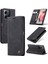 Xiaomi Için Redmi Note 12 4g Pu Deri Telefon Stand Vakası Önleme Önleyici Cüzdan Kapak Black (Yurt Dışından) 1