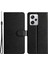 Xiaomi Redmi Için Note 12 5g (Çin)/(Hindistan)/(Global)/poco X5 5g Cüzdan Telefon Kılıfı Ipek Doku Stand Deri Deri Kapak Black (Yurt Dışından) 1