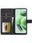 Xiaomi Redmi Için Deri Telefon Kılıfı Not 12 5g (Global)/(Hindistan)/(Çin)/poco X5 5g, Buzağı Doku Cüzdan Stand Stand Anti-Fall Telefon Kapak Black (Yurt Dışından) 2