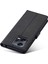 Xiaomi Redmi Için Deri Telefon Kılıfı Not 12 5g (Global)/(Hindistan)/(Çin)/poco X5 5g, Buzağı Doku Cüzdan Stand Stand Anti-Fall Telefon Kapak Black (Yurt Dışından) 5