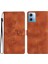 Xiaomi Redmi Için Note 12 5g (Çin)/(Hindistan)/(Global)/poco X5 5g Deri Telefon Kılıfı Cüzdan Çiçek Durumu Standı Kapak-Brown (Yurt Dışından) 1