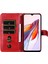 Xiaomi Redmi Için 12C 4G/11A 4g Deri Telefon Kılıfı Stand Cüzdan-Kırmızı ile Fermuar Cep Telefonu Kapağı (Yurt Dışından) 3