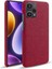 Xiaomi Redmi Için Note 12 Turbo/poco F5 5g Kumaş+Sert Pc Telefon Kılıf Anti-Scracth Telefon Kapak-Kırmızı (Yurt Dışından) 1