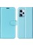 Xiaomi Redmi Için Note 12 Pro 5g/note 12 Pro Speed ​​5g/poco X5 Pro 5g Litchi Doku Pu Deri Deri Cüzdan Telefon Stand Kapak-Blue (Yurt Dışından) 1