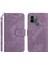 Xiaomi Için Redmi A1+ 4g/a2+ 4g/poco C50 4g Cüzdan Telefon Kılıfı Stripe Desen Anti-Drop Folio Kapak Manyetik Toka Pu Deri Stand Kabuğu Strap-Purple ile (Yurt Dışından) 1