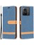 Xiaomi Için Redmi Note 12S 4g Stand Kılıf Kot Pus Cülten Pu Deri+Tpu Telefon Kapak Navy Mavi (Yurt Dışından) 1