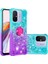Xiaomi Redmi Için 12C 4G/11A 4g Ygencient Glitient Sıvı Telefon Kılıf Yüzüğü Kickstand Tpu Cover Sky Mavi+Mor (Yurt Dışından) 1