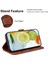 Xiaomi Poco X5 Pro 5g/redmi Için Note 12 Pro Speed ​​5g/not 12 Pro 5g Çift 8 Şekilli Baskı Kapağı Kapağı Deri Stand Telefon Case-Brown (Yurt Dışından) 3