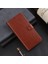 Xiaomi Redmi Için Note 12 5g (Global)/(Hindistan)/poco X5 5g Çılgın At Dokusu Pu Deri Telefon Kılıf Cüzdanı Manyetik Kapanma Stand Folio Cover-Brown (Yurt Dışından) 2