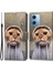 Xiaomi Redmi Için Deri Telefon Kılıfı Not 12 5g (Çin)/(Hindistan)/(Global)/poco X5 5g, Kart Tutucu Stand Desen Baskı Kapak Sarı Kedi/kazak (Yurt Dışından) 1