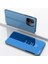 Xiaomi Redmi Için Deri Stand Kılıfı 12C 4g Pencere Aynası Elektraptaşlama Telefon Kapak Sky Mavi (Yurt Dışından) 2
