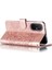 Xiaomi Redmi Için 12C 4g Deri Cüzdan Telefon Kapağı Mandala Baskalı Damla Koşullu Stand Case-Rose Gold (Yurt Dışından) 5