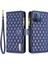 Xiaomi Redmi Için 12C 4g Pu Deri Cüzdan Kılıfı Stand Fermuarı Cep Telefonu Kayış Mavisi ile Anti-Damla Kapak (Yurt Dışından) 1