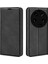 Xiaomi 13 Ultra Şok Geçirmez Pu Deri Deri Cüzdan Flip Kılıf Cilt Touch Stand Cep Telefonu Kapak Black (Yurt Dışından) 1