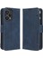 Xiaomi Için Redmi Note 12 Turbo 5g/poco F5 5g Deri Cüzdan Telefon Kılıfı Çoklu Kart Yuvası Stand Telefon Kapak-Mavi (Yurt Dışından) 1