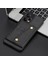 Xiaomi Redmi Için Note 12 5g (Global)/(Hindistan)/(Çin)/poco X5 5g Çift Düğme Kart Tutucu Pu Deri Kaplamalı Tpu Kasa Kickstand Telefon Kapağı Dahili Metal Sac-Siyah ile (Yurt Dışından) 5