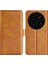 Xiaomi 13 Ultra Şok Geçirmez Cüzdan Flip Telefon Kapağı Buzağı Dokusu Pu Deri Stand Folio Kılıf Sarı (Yurt Dışından) 1