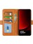 Xiaomi 13 Ultra Şok Geçirmez Cüzdan Flip Telefon Kapağı Buzağı Dokusu Pu Deri Stand Folio Kılıf Sarı (Yurt Dışından) 2