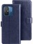 Xiaomi Redmi 12C 4g Için Flip Anti-Drop Telefon Kapağı, Çılgın At Dokusu Pu Deri Deri Flip Cüzdan Kılıfı Stand-Dark Mavi (Yurt Dışından) 1