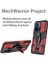 Mechwarrior Xiaomi Redmi 12C 4g Kickstand Kemer Klibi Tpu+Pc Geri Kapak-Kırmızı (Yurt Dışından) 3