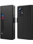 Xiaomi Için Redmi Note 12S 4g Pu Deri Stand Kılıf Kart Kartı Yuvası Telefon Kapağı Ayna Function-Black (Yurt Dışından) 1