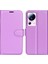 Xiaomi Için Pu Deri Kabuk 13 Lite/civi 2 5g Litchi Doku Telefon Kılıf Cüzdan Stand Flip Kapak-Moral (Yurt Dışından) 1