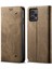 Xiaomi Için Redmi Note 12 Turbo/poco F5 5g Pu Deri Kılıf Stand Cüzdan Kot Kot Doku Telefon Kapak-Khaki (Yurt Dışından) 1