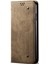 Xiaomi Için Redmi Note 12 Turbo/poco F5 5g Pu Deri Kılıf Stand Cüzdan Kot Kot Doku Telefon Kapak-Khaki (Yurt Dışından) 5